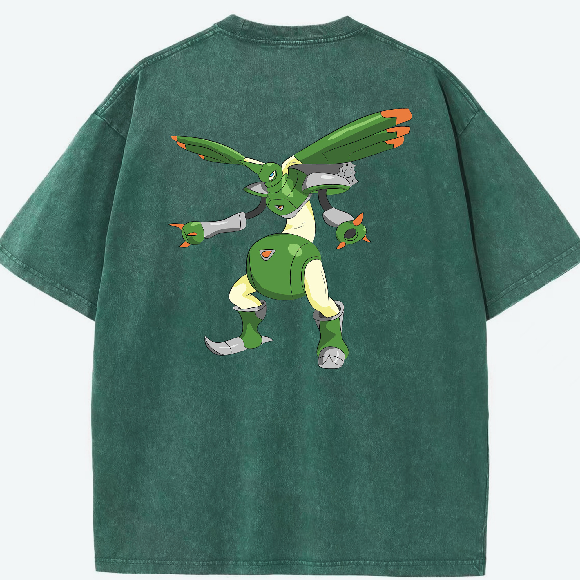 （画像用） Digimon デジタルモンスター/デジモン 綿100% ヴィンテージ風 半袖Tシャツ（背面プリント）